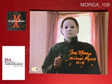 Tom Morga autographed signed 8x10 photo Halloween 4 H4 Michael Myers JSA COA