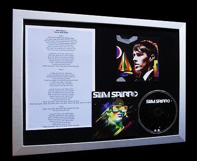 SAM SPARRO Black And Gold GALLERY QUALITY CD FRAMED DISPLAY-FAST GLOBAL SHIPPING