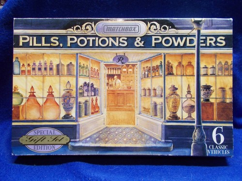 Matchbox Pills Potions & Powders Special Edition Geschenkset 6 Fahrzeuge Van Set Ford