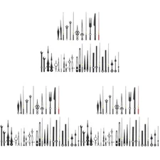 14 Sets Quartz Clock Hands Movement Parts Alarm Wall Replacement Long Axis