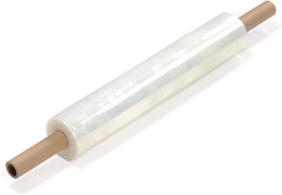 STRETCHFOLIE VERLÄNGERTER KERN STARKE PALETTE SCHRUMPFFOLIE KLAR 20 Mikron (6er Pack)