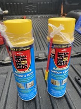 2 Cans 16 Oz. Window and Door Insulating Spray Foam Sealant with Quick Stop