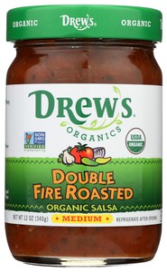 Drew's all Natural 12oz drews Organic double roasted salsa (790874001042)