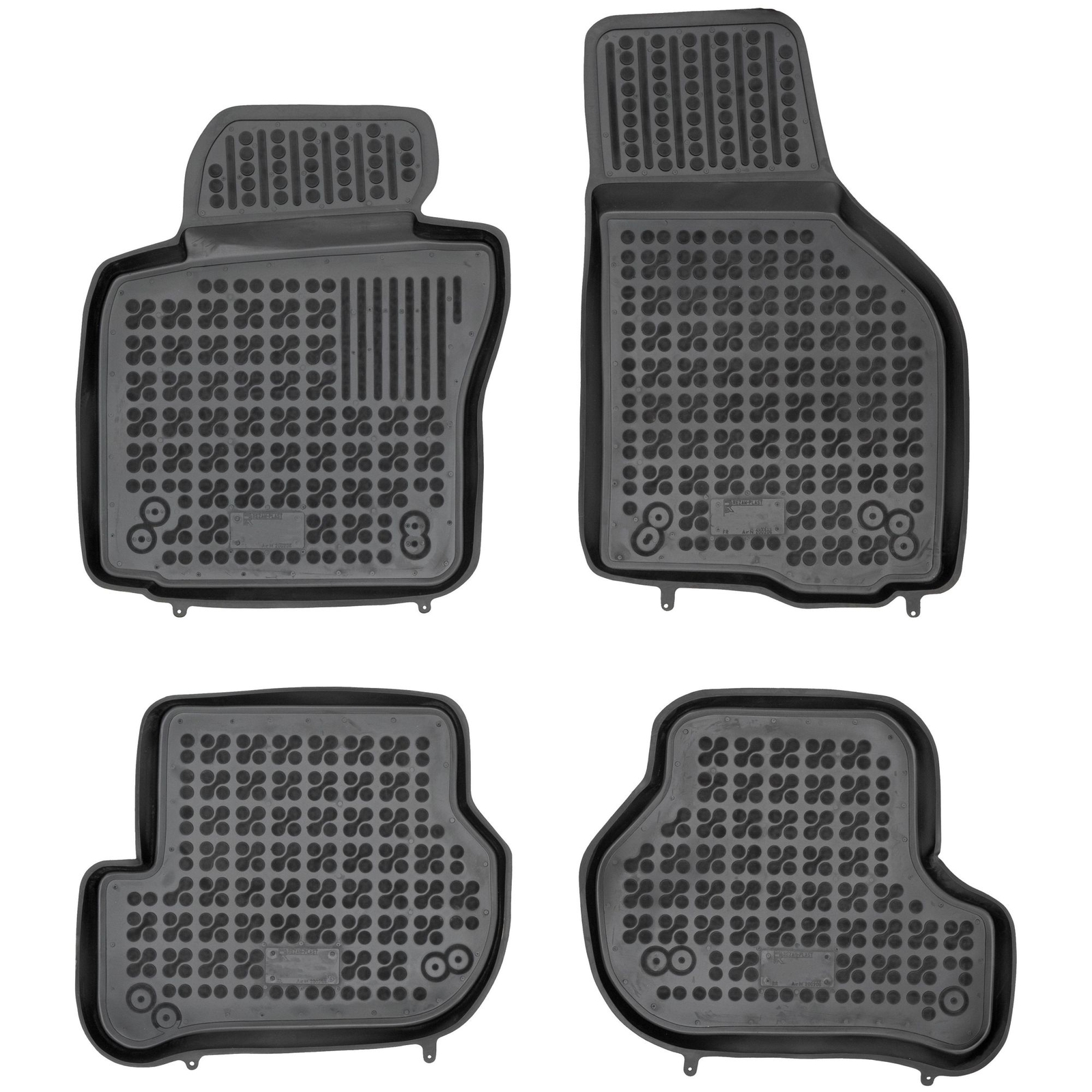 Tapis de sol haut de gamme Rezaw-Plast en caoutchouc flexible pour Skoda Octavia II