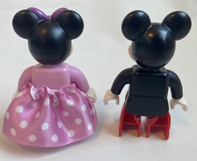 LEGO DUPLO Figure Disney MICKEY & MINNIE MOUSE Pink Polka Dot dress Tuxedo 10597
