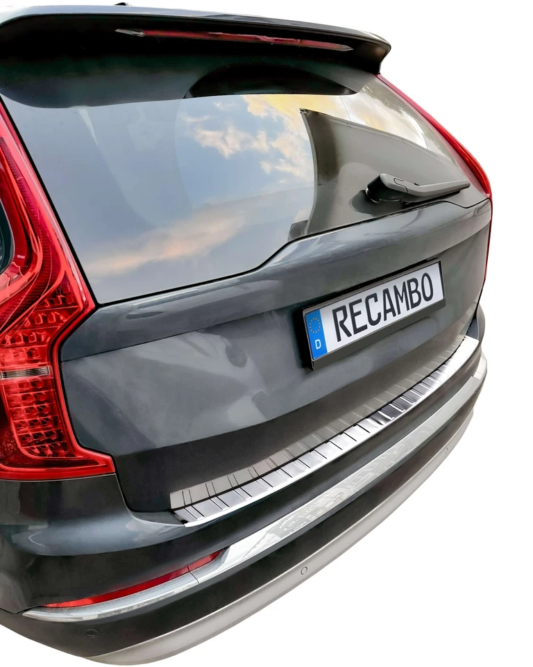 Protector de borde de carga acero inoxidable cromado adecuado para Volvo XC90 II | BJ desde 2015> - Imagen 3 de 4