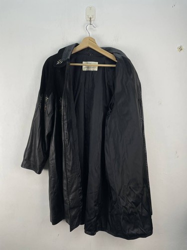 Pierre BALMAIN Half Suede Leather Button-Up Jacket Size L Vintage Paris Coat - Picture 3 of 12