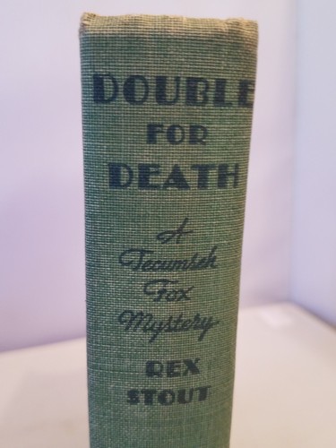 1939 Rex Stout 1st Edition " Double For Death " HC Farrar & Rinehart - Picture 4 of 12
