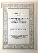 1961 Harmer Rooke & Co. International Auctioneers of Fine Stamps Catalog Feb.