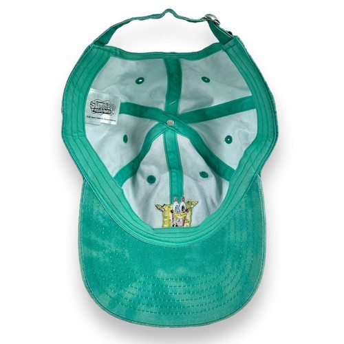 ADULT SpongeBob SquarePants Aqua Blue Tie Dye Hat Cap Adjustable Embroidered NEW - Picture 15 of 19