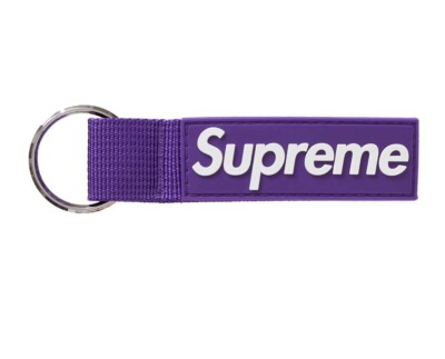 Supreme Webbing Keychain Purple FW20 NEW WITH TAGS