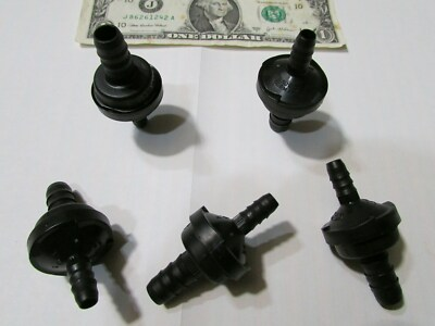#ad Made in Germany: Lot of 5 Automotive PA66 Nylon Check Valves Vacuum Line One Way $7.99