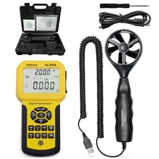 HVAC CFM Anemometer Handheld  Wind Speed Meter Air Flow Velocity Volume Meter