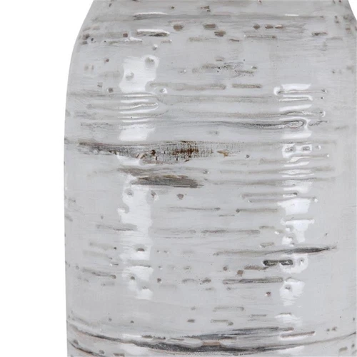 Uttermost Lenta Ceramic Iron and Crystal Table Lamp in Off White - Picture 5 of 9