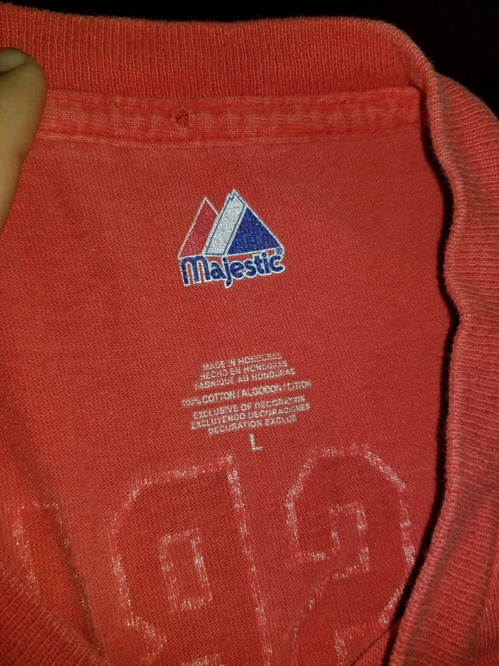 Футболка MLB Majestic Jacoby Ellsbury Red Sox молодежный размер L - Изображение 3 из 4