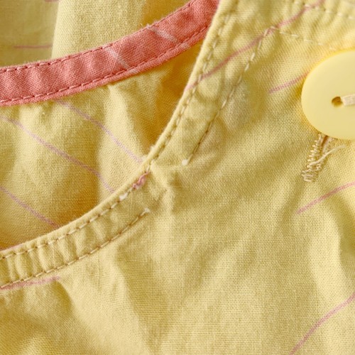 Cornelloki - Yellow & pink bird print tie back sundress, 5/6 - Picture 7 of 8