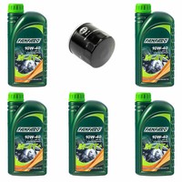 MotoröL Set 10W40 5 Liter ÖLfilter SM134 FüR Arctic Cat Kawasaki KFX Yamaha YFM