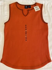 NWT Juniors SO Sleeveless Orange Top Size Small