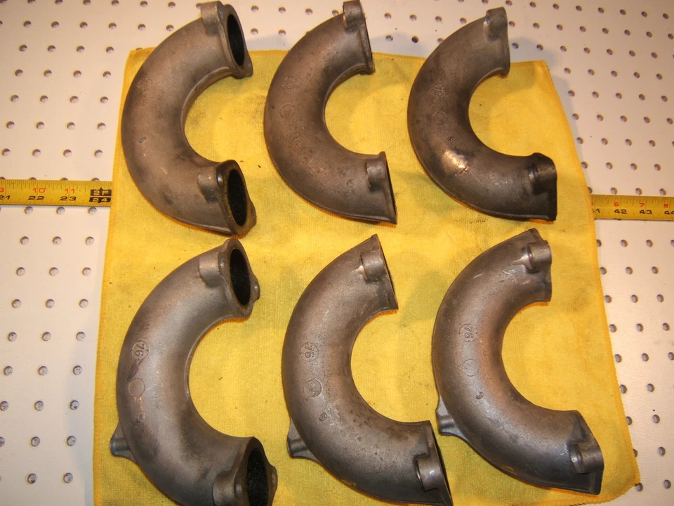 BMW 1976 3.0si inyectado tipo colector de admisión C OEM 1 juego de 6 tubos solamente, 1256651 Foto 3 de 4