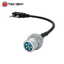 TCA 6-Pin PRC-148 152 Radio PTT Adapter Cable Compatible with Kenwood/Baofeng