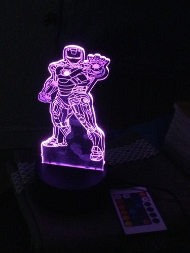 Creative 3D Visualization Lamp of Iron Man - Picture 4 of 8