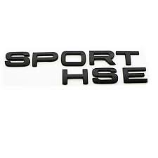 1x NEW Black SPORT HSE Tailgate Badge Trunk Emblem Sticker For Land Range Rover