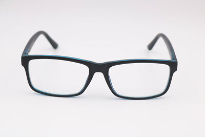 Blue Cut Fred Black Rectangle Eyeglasses Frames 55-15-140