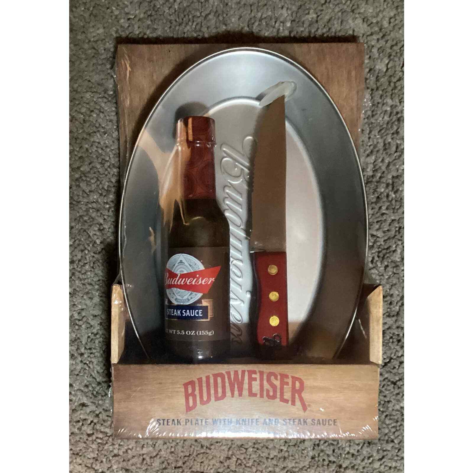 3 Pc Bbq Set Bud Gift Pack New!