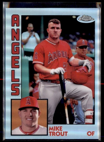 2019 Topps Chrome 1984 Topps Refractor Mike Trout Los Angeles Angels #84TC-17
