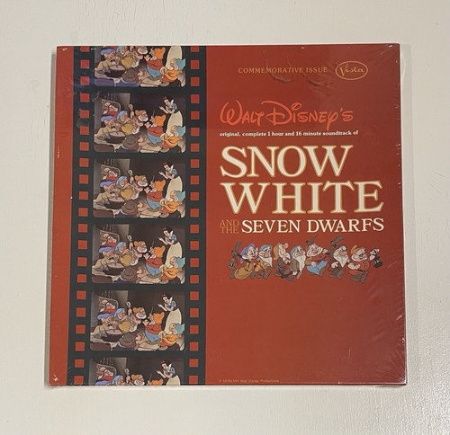 Disney Snow White & The Seven Dwarfs - Soundtrack x3 LP Box Set • RARE • SEALED - Picture 2 of 3