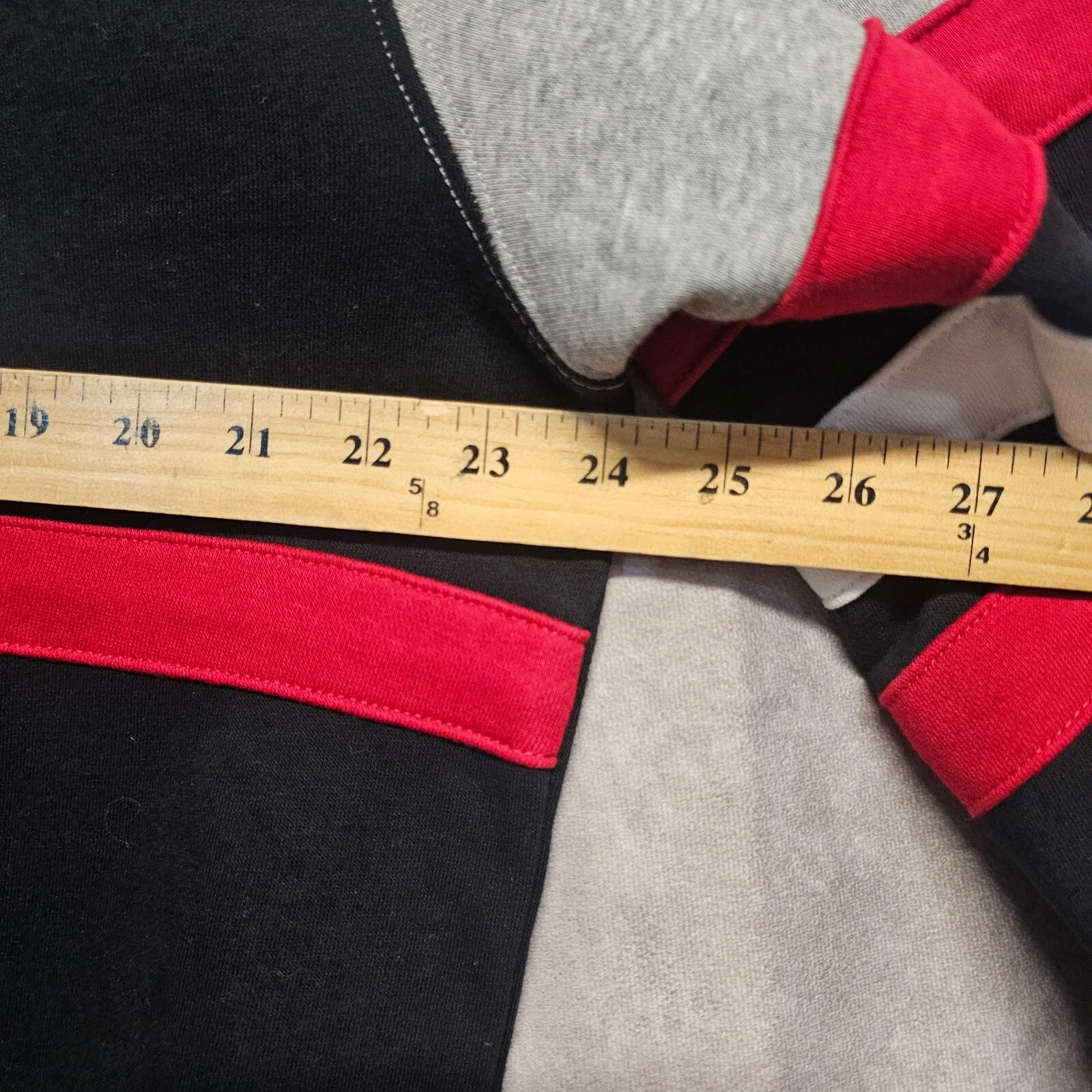 Felpa con cappuccio nuova con etichette Mitchell & Ness NHL New Jersey Devils Head Coach Script da uomo L $110