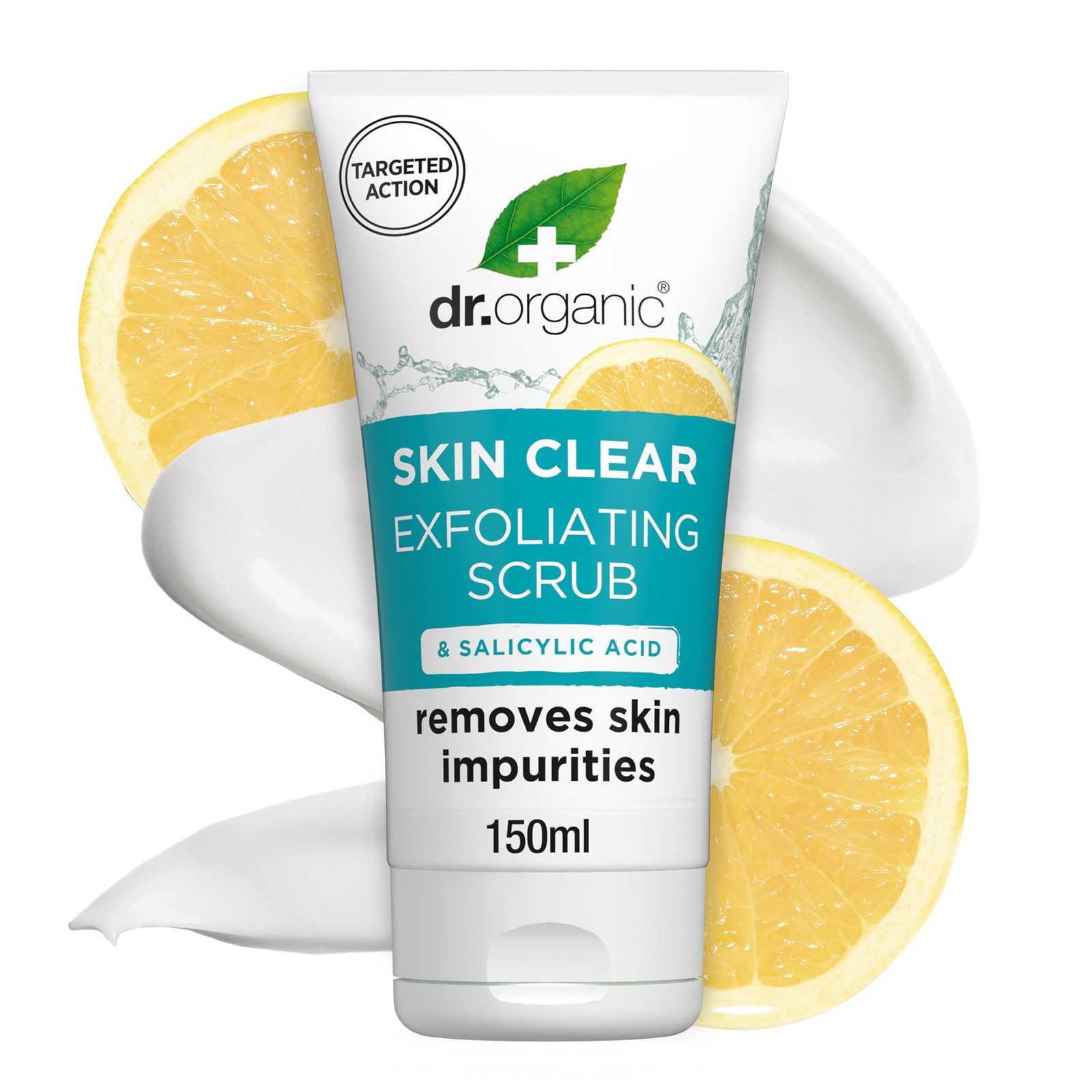 Dr Organic Skin Clear Exfoliating Scrub 150ml - Image 2
