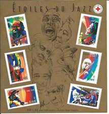 France  - 2002 - Bloc feuillet Etoiles du Jazz
