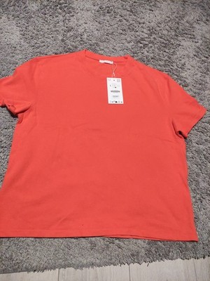 Zara T-Shirt Damen Rot Gr.L. Neu    2491