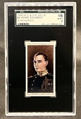 1928 W.D. & H.O. Wills Cinema Stars Set-Break #9 Henry Edwards SGC 9 Mint