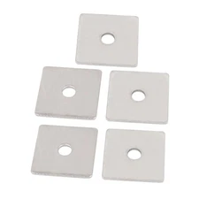 5Pack M6 x 30mm Square Stainless Steel Flat Repair Plate Silver Tone