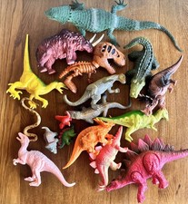 Dinosaur Lot Large Dino Plastic Figures Figure Safari Toys Dinosaurs T Rex Mixed