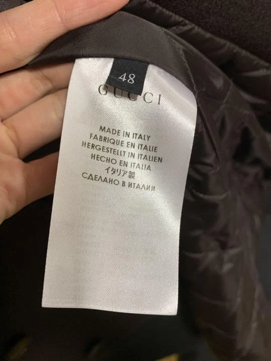 Gucci P Cappotto Uomo L Italia Taglia 48 Ottimo Usat Modaspalla