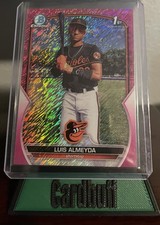 ⚾️ 2023 Bowman Chrome Luis Almeyda  #D/199 Fuchsia Pink Shimmer Refractor 1st