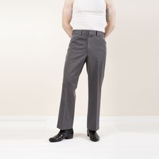 Vintage 70s Wrangler Polyester Gray Leisure Pants 33x28