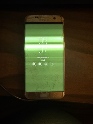 Samsung Galaxy S7 Edge Cracked Front And Back As Shown In Pictures. Easy Repair