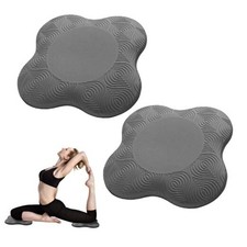 2 packs Yoga Knee Pad Mats Extra Thick for Knees Elbows Wrist Hands Head grey