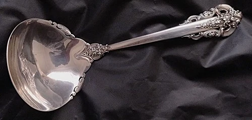 Wallace Grand Baroque STERLING SILVER GRAVY LADLE – 6 ¼ Inches, 70 grams