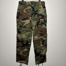 US Military Pants Mens Size 32x30 Woodland Camo Cargo Field Combat Trousers USA