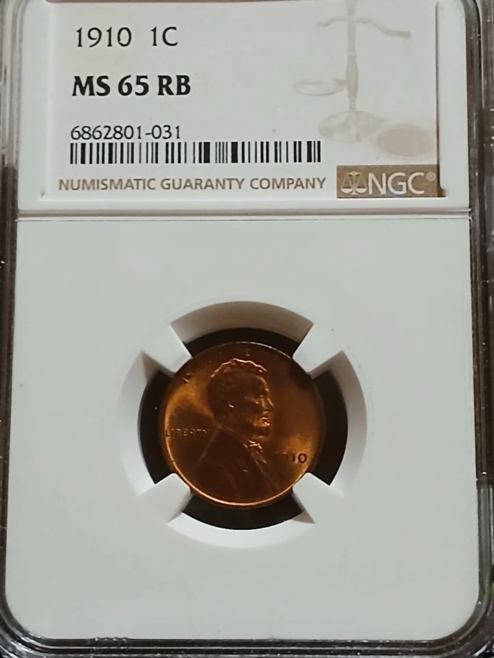 1910 Lincoln Wheat Cent NGC MS65RB - Image 3 of 4