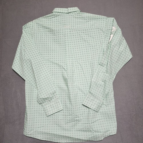 Chemise boutonnée manches longues homme Ariat M Team Pierson vert clair/blanc géométrique - Photo 14/14