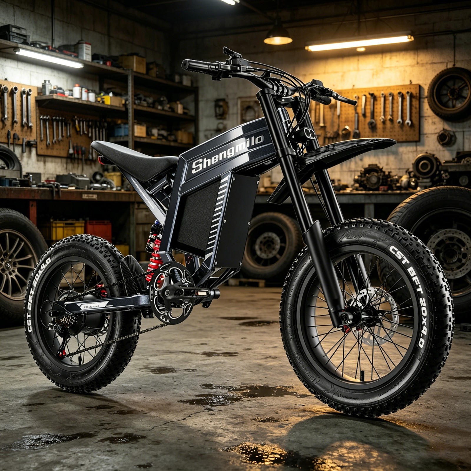 Shengmil0 S900 Electric Bike 60V 30Ah Fat Tyre E-Bike Mountain Bicycle UK Stock