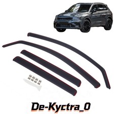 Rauchert / schwarz getönt Windabweiser Regenabweiser Für VW Tiguan 2 2016-2024