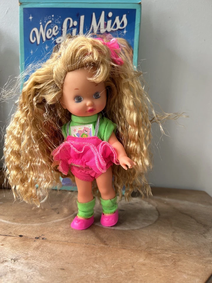 Muñeca Mattel Wee LIL Miss From Playtime To Bedtime 1990 nueva en caja abierta*LEER Foto 3 de 4