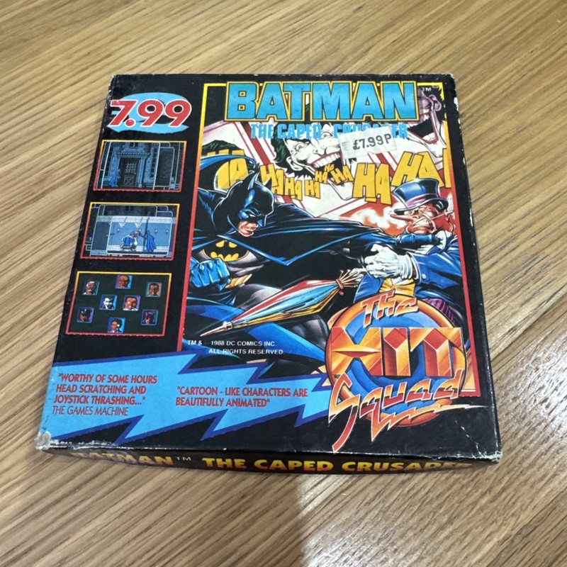 Vintage 1988 ATARI ST Game - BATMAN THE CAPED CRUSADER Hit Squad CIB